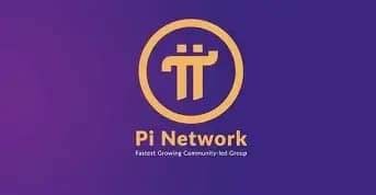 Pi Network logo with the orange Pi symbol inside a circular frame on a purple background, representing the project’s growing global community