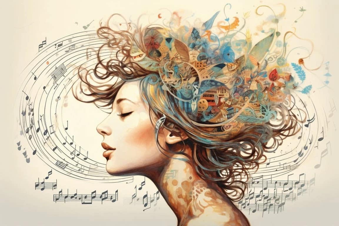 A pair of headphones resting beside a journal, symbolizing the intimate connection between music, memory, and personal history.