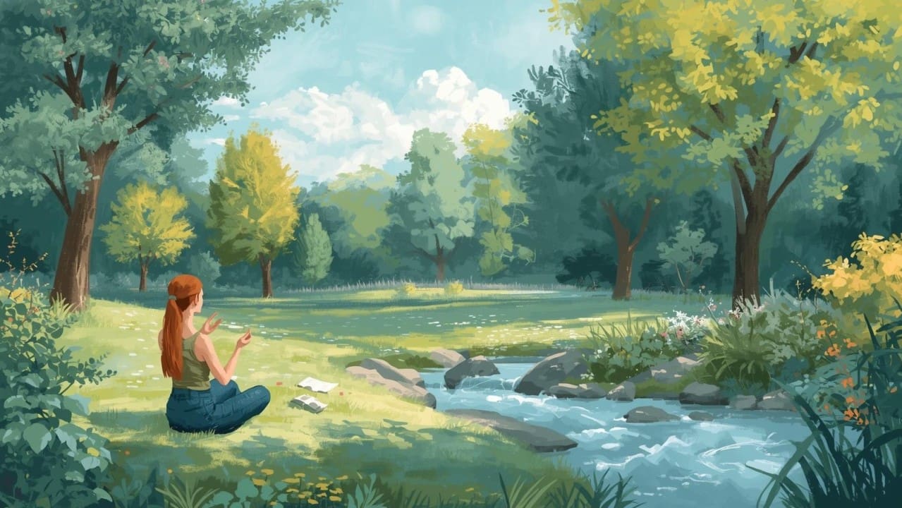 A person moving slowly in soft morning light, stretching with calm intention, symbolizing the quiet healing power of simple daily movement.