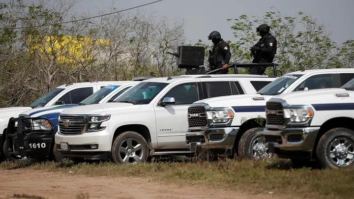 Mexican federal forces securing a rural area after the operation that killed cartel leader El Mencho.